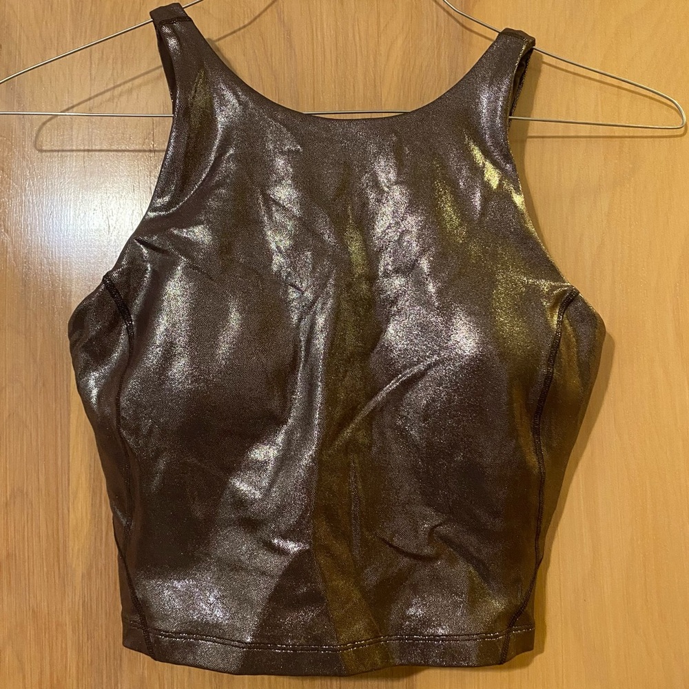 Lululemon Align High-Neck Tank Top *Shine [Sz 6] | Radiate Foil French Press
